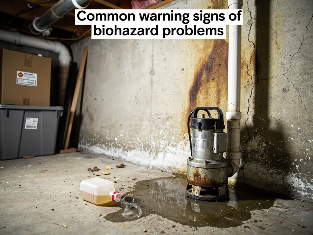 Common warning signs of hidden biohazard problems