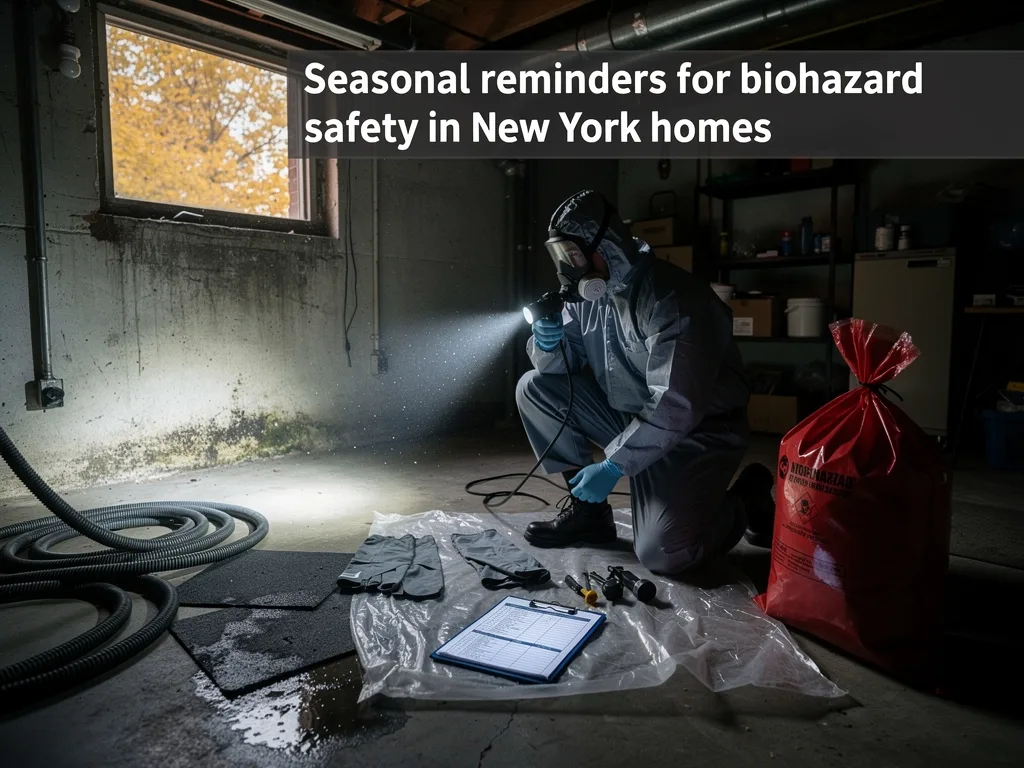 Seasonal reminders for biohazard safety in New York homes